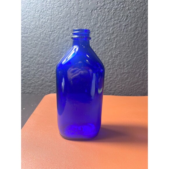 Vintage Cobalt Blue Phillips Milk of Magnesia 7" Bottle No Lid - Picture 1 of 7